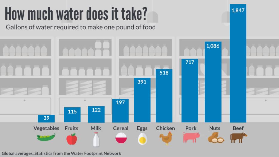 Food water footprint