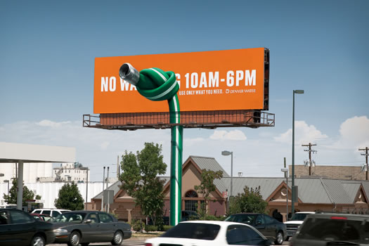 knotted hose billboard
