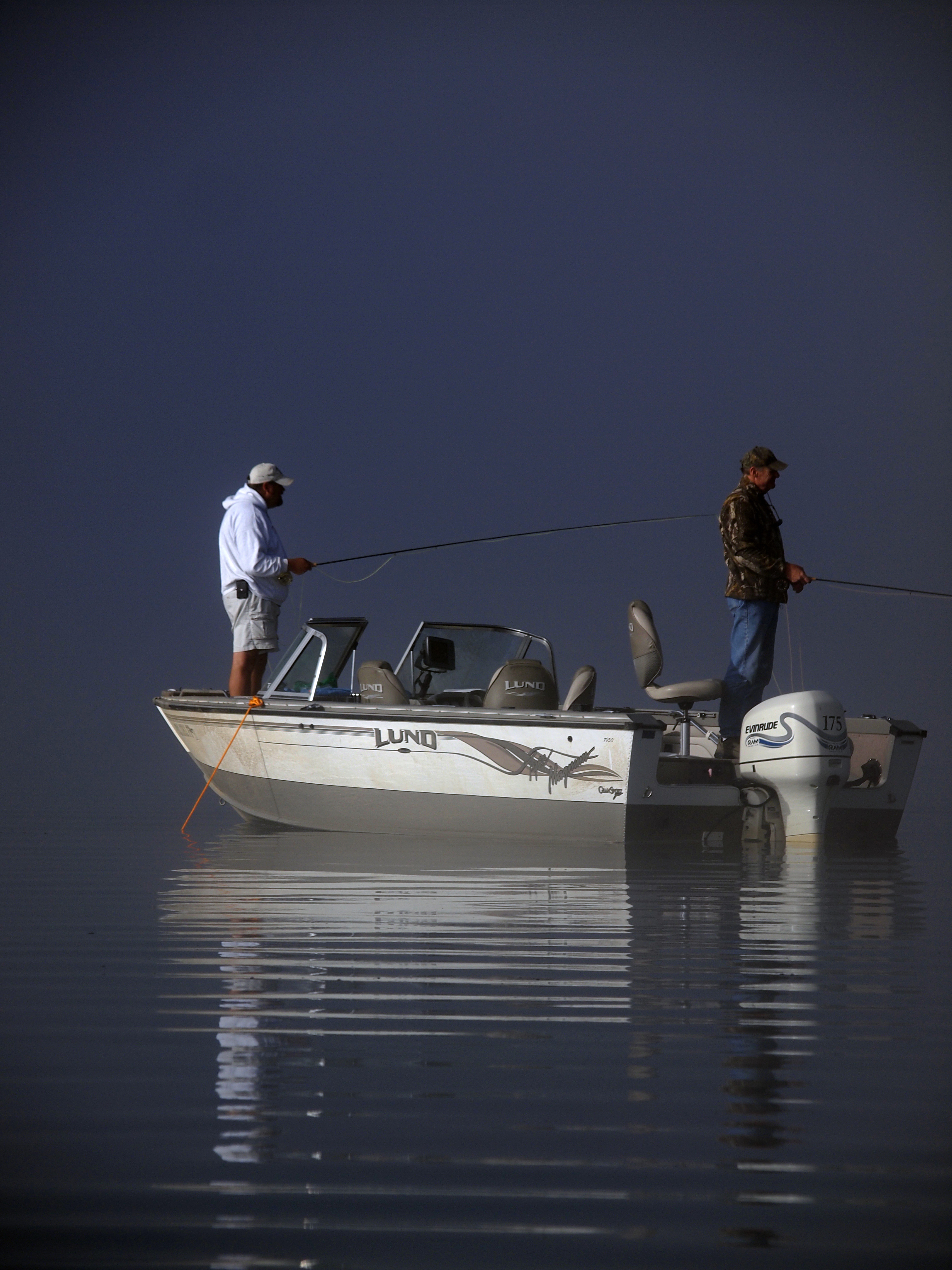 men fishing on antero reservoir
