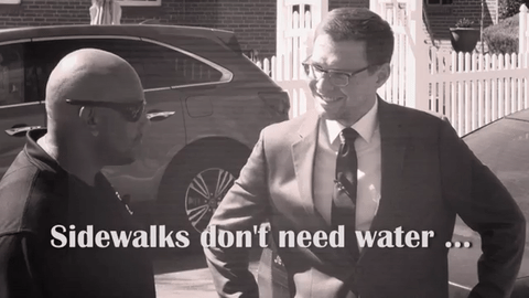 Sidewalks don't need water