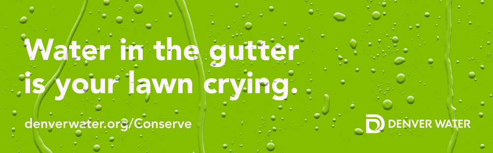 Water in the gutter is your lawn crying.