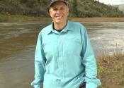 Jim Lochhead along the banks of Colorado River. 