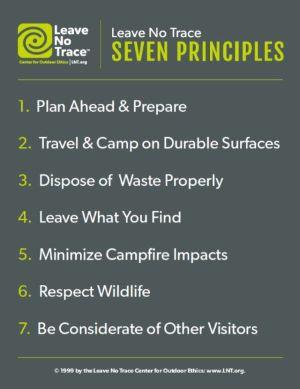 Leave No Trace principles 