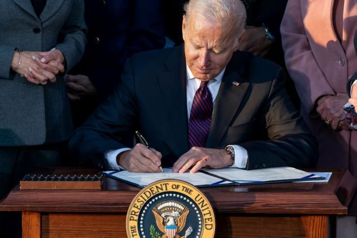 President Biden signs a bill
