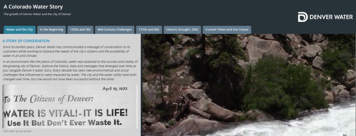 Image of the Colorado storymap landing page
