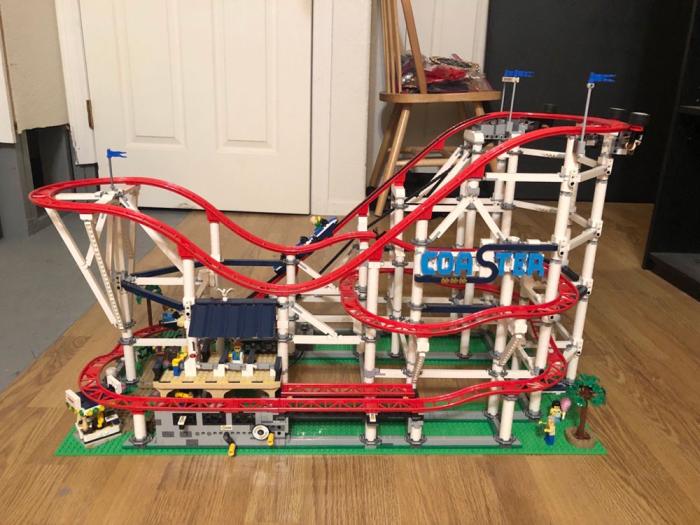 Lego roller coaster