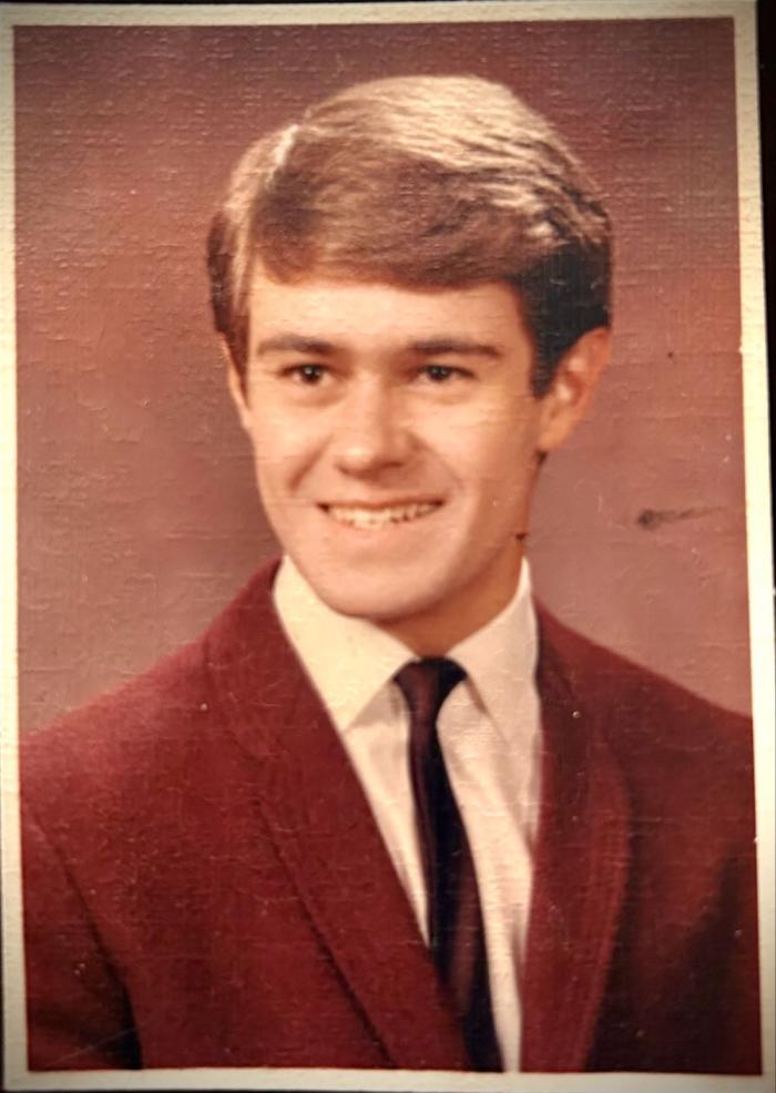 High school senior portrait from the 1960s