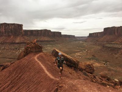 Trail run in Moab