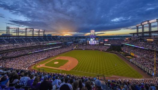 Coors Field, home of the Colorado Rockies.