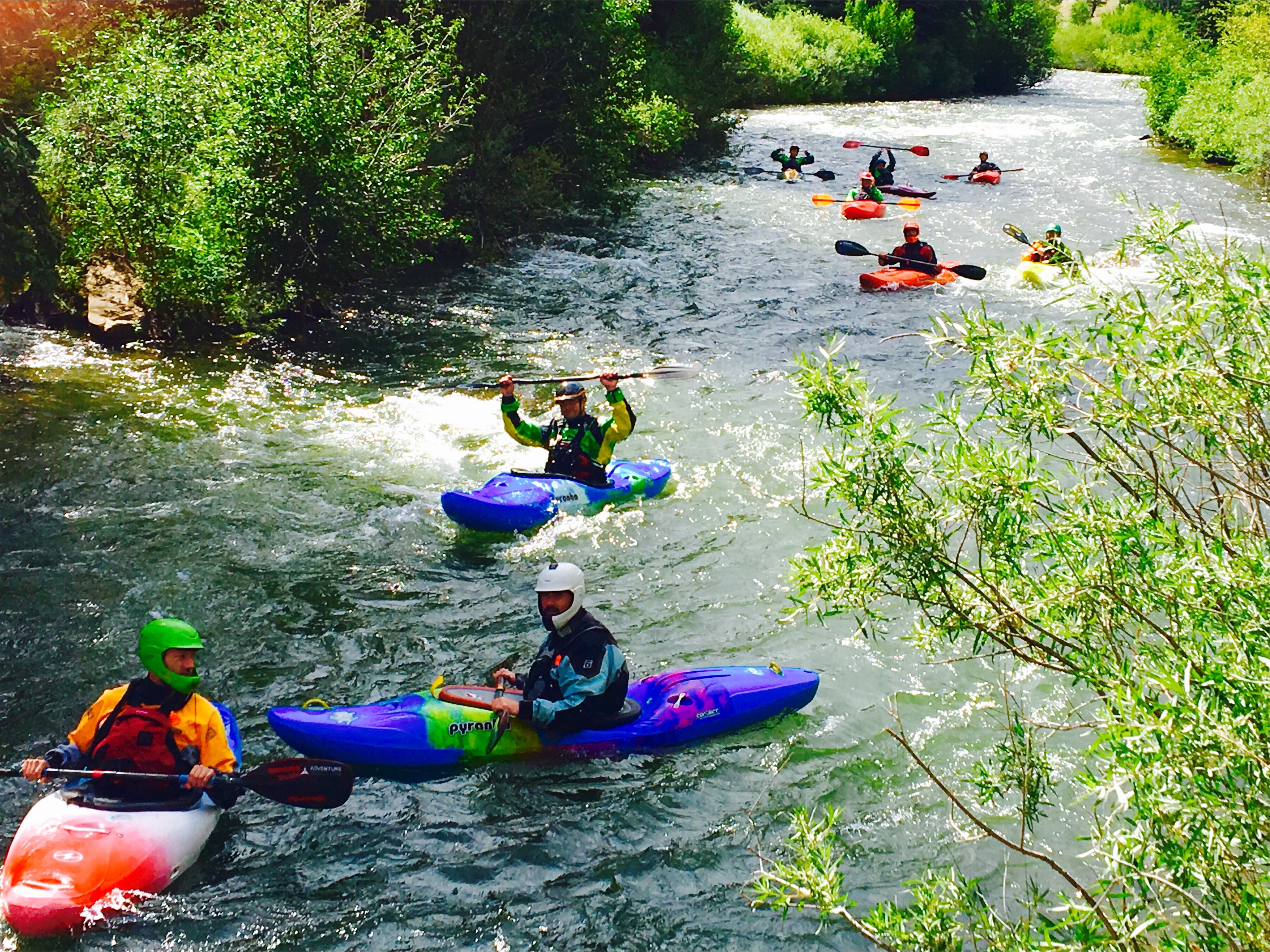 Kayakers on the South Platte River during BaileyFest 2016.