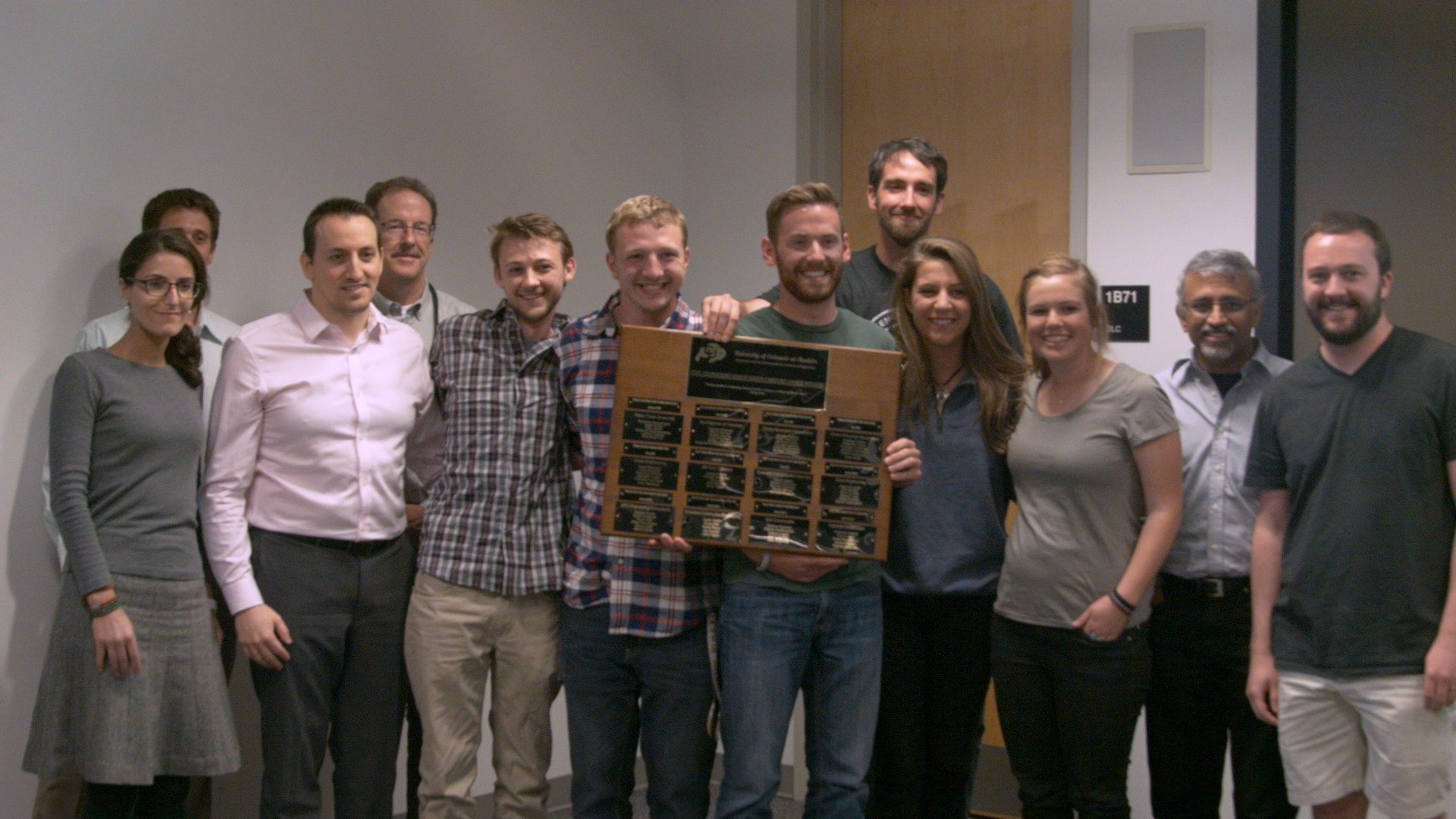 The judges presented students from DG Engineering with the award for best design.