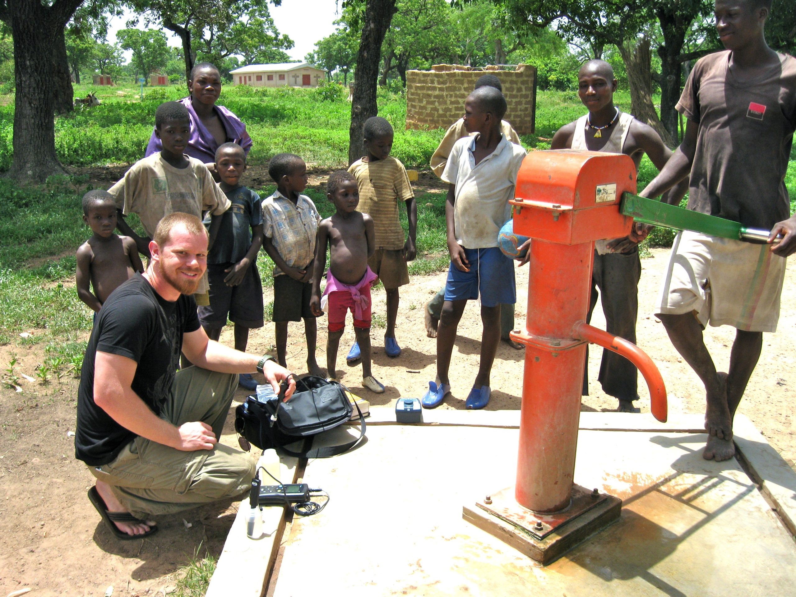 Chance Coe, a water quality technician at Denver Water, visited Cote D’Ivoire in Africa as part of a college project to provide a safe water supply for people in the community.