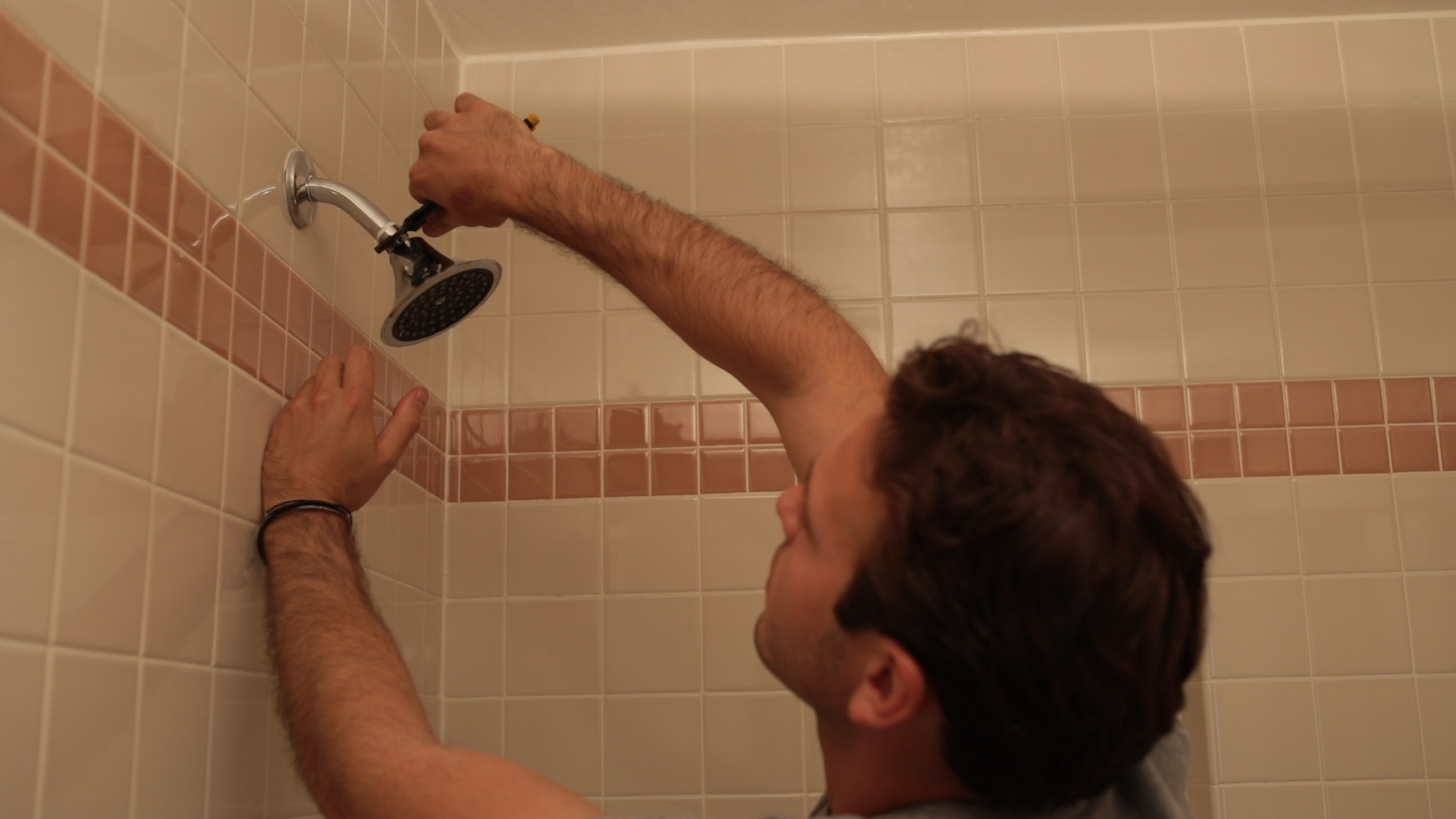 The new showerheads use 1.5 gallons per minute compared to the old ones which used 2.5 gallons per minute.