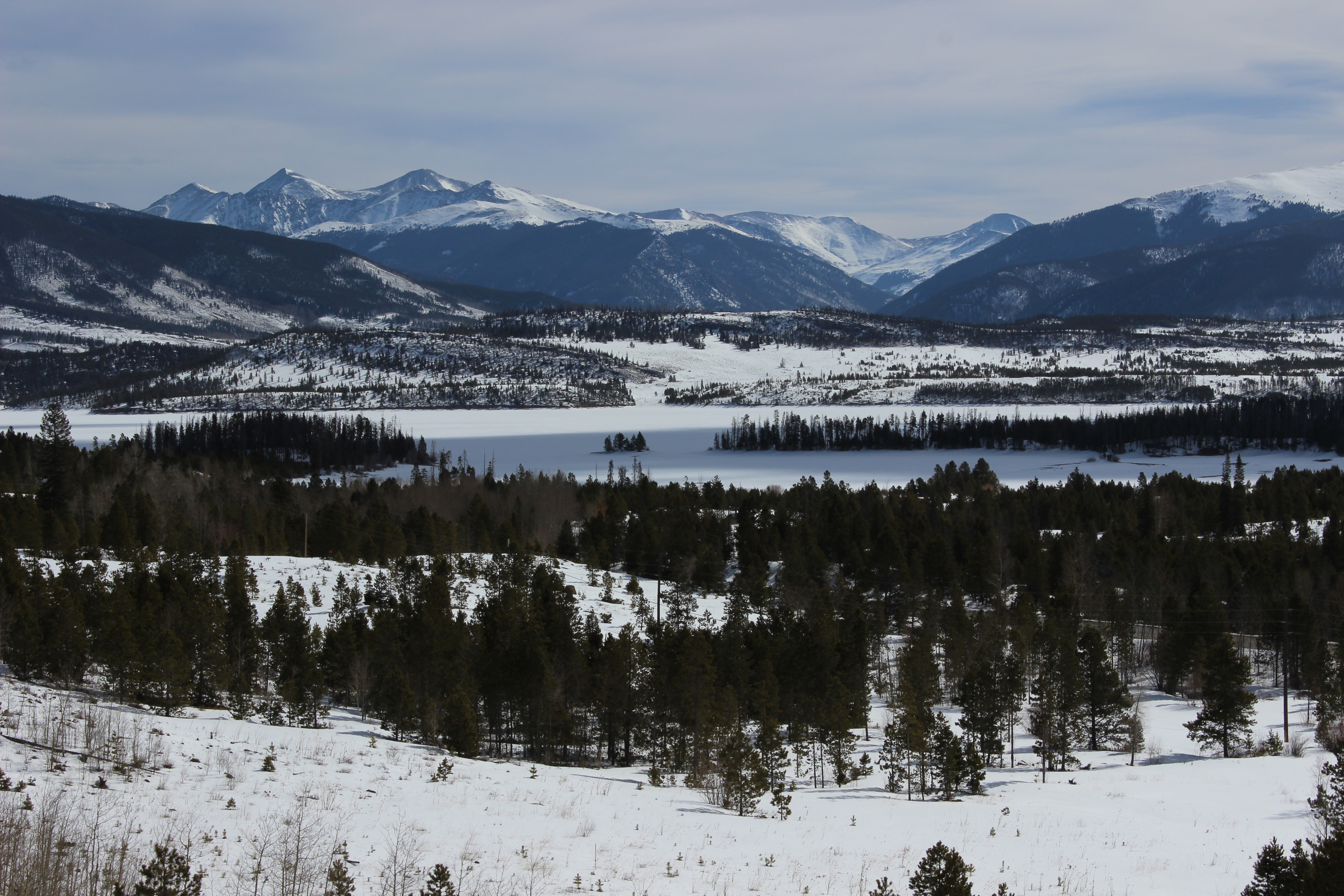 snowy Dillon Reservoir