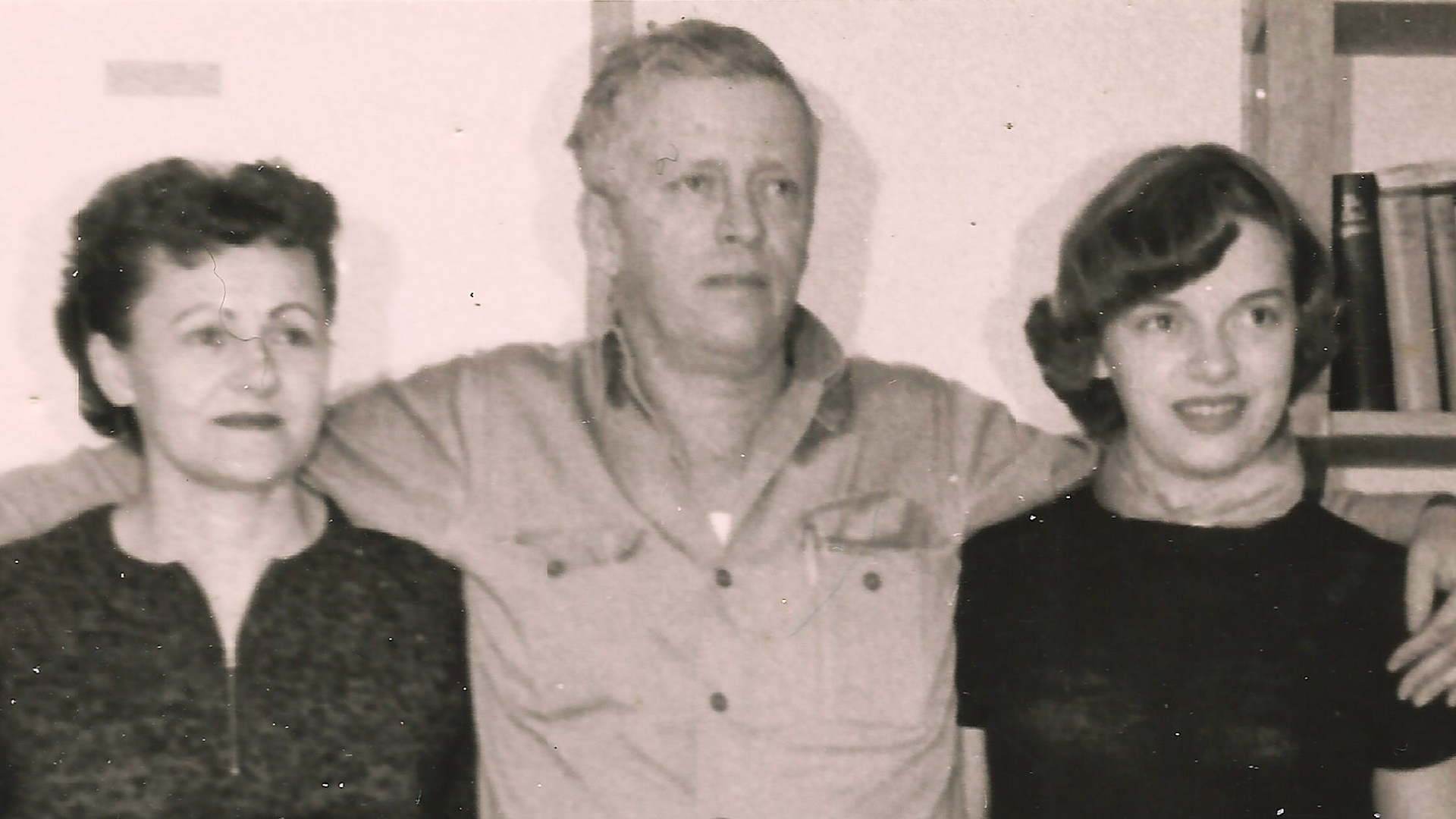 This picture shows John Fuller with his wife and daughter from 1955.