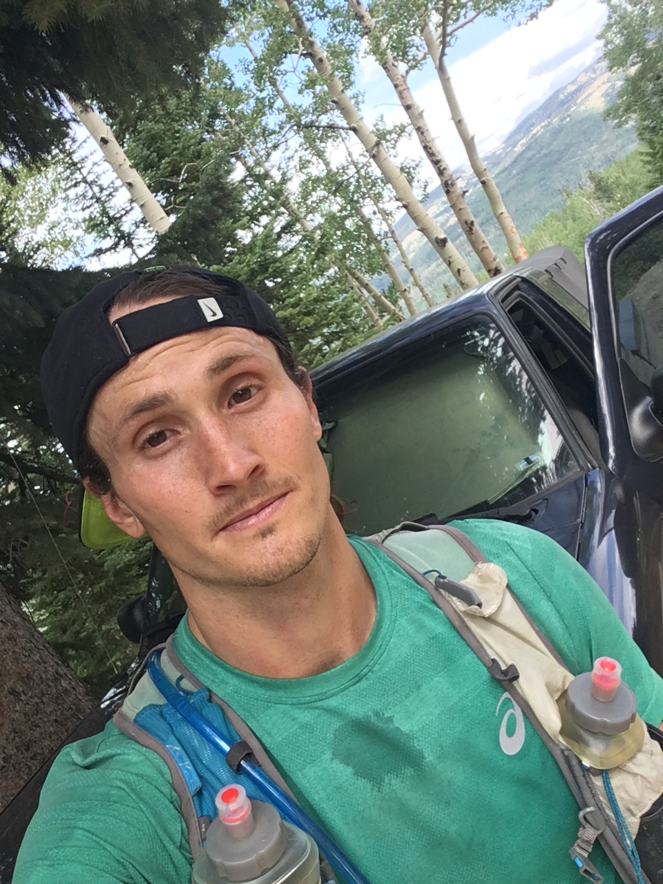 Tyler Johnson post-run selfie