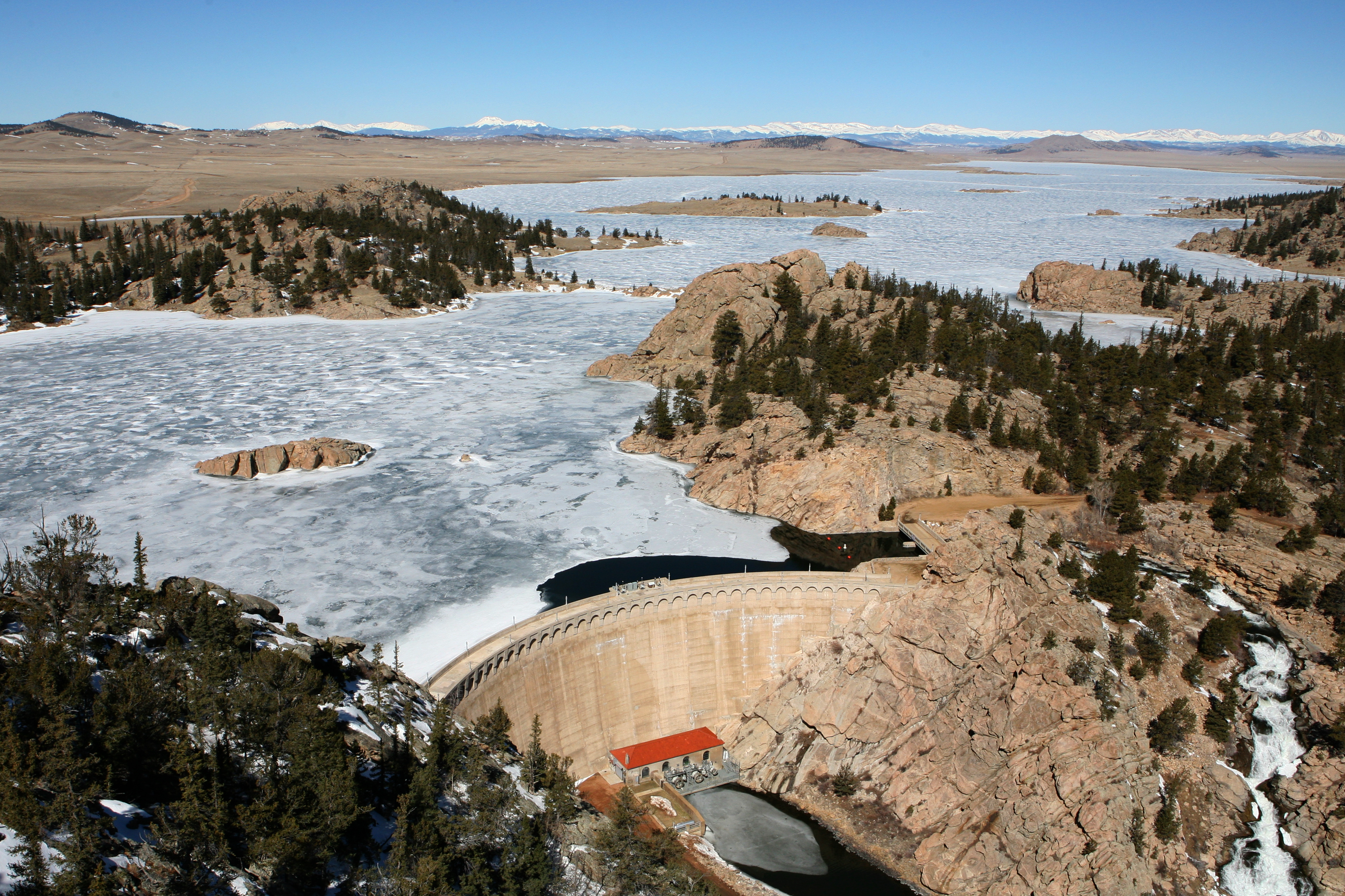 Eleven Mile Canyon Dam and Reservoir.