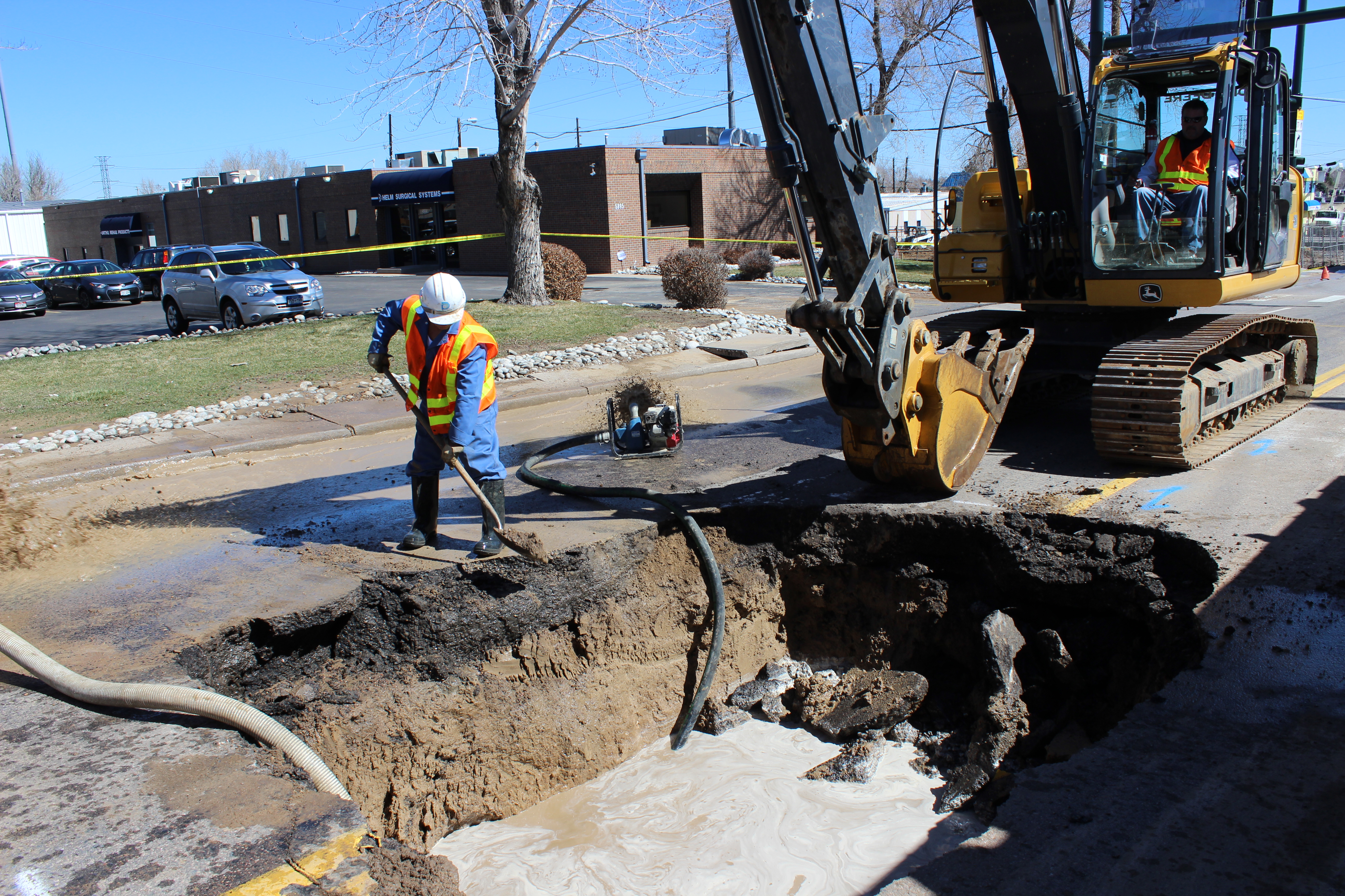 Denver Water dispatchers coordinate repair crews when water mains break.