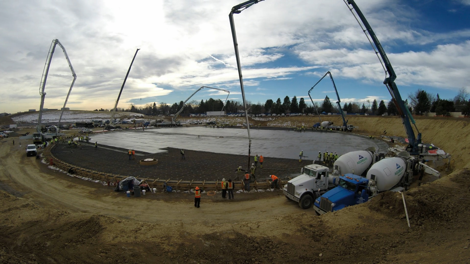 Denver Water is in the middle of a $100 million project to improve the safety and reliability of its Hillcrest facility by replacing two 15-million-gallon underground water storage tanks with three 15-million-gallon tanks, and a pump station.