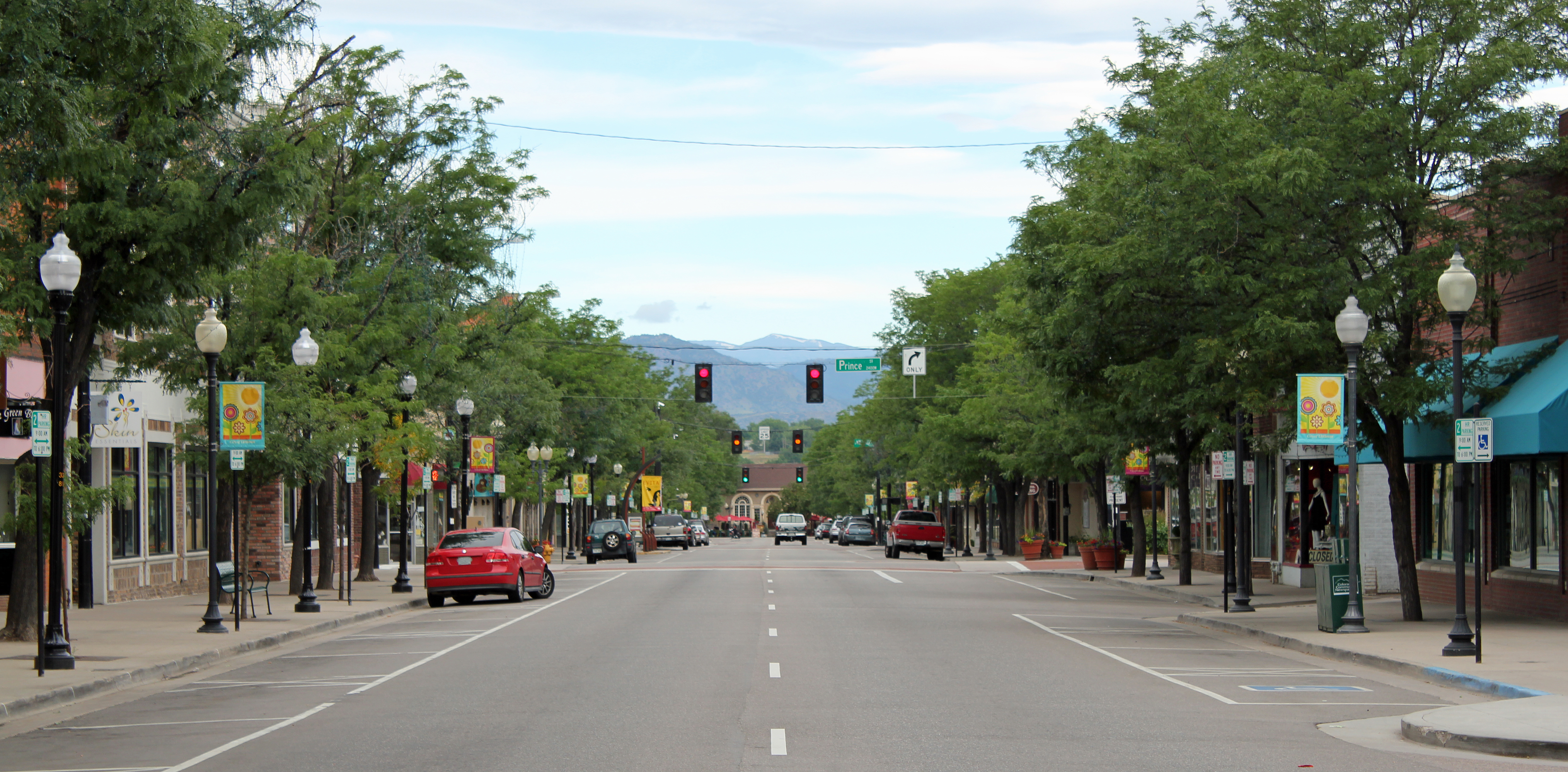 A section of Main Street in Littleton, Colorado.