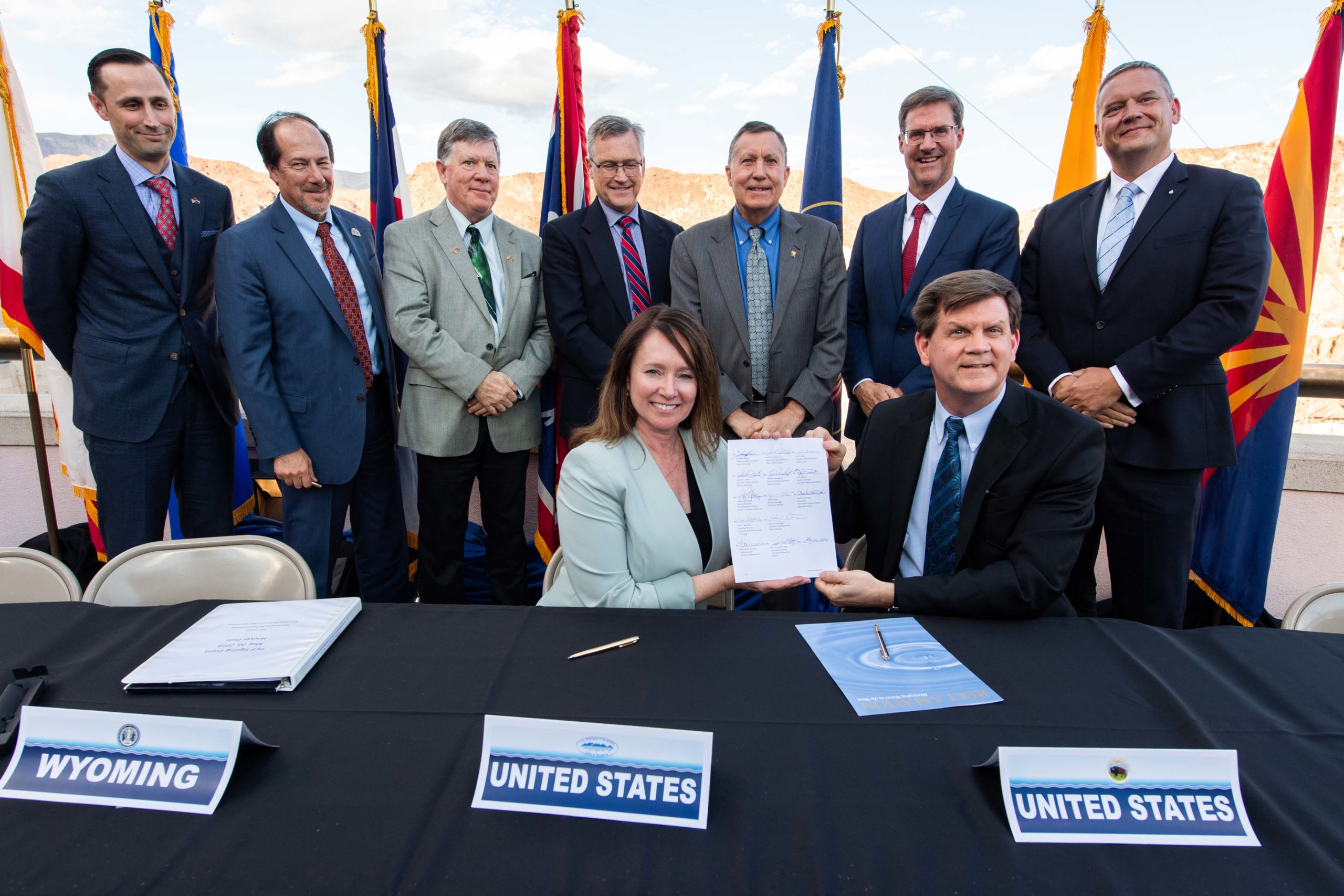 In May 2019, Colorado joined six other western states and the U.S. Bureau of Reclamation to sign a Drought Contingency Plan to find temporary solutions to the Colorado River’s supply and demand imbalance. Photo credit: U.S. Bureau of Reclamation, May 20, 2019.