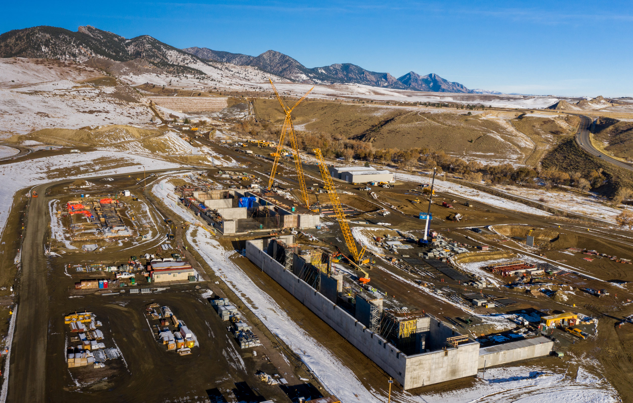 Denver Water's new Northwater Treatment Plant under construction north of Golden on Oct. 28, 2020. Photo credit: Denver Water.