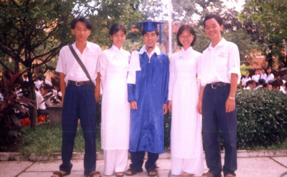 Nguyen's high school graduation