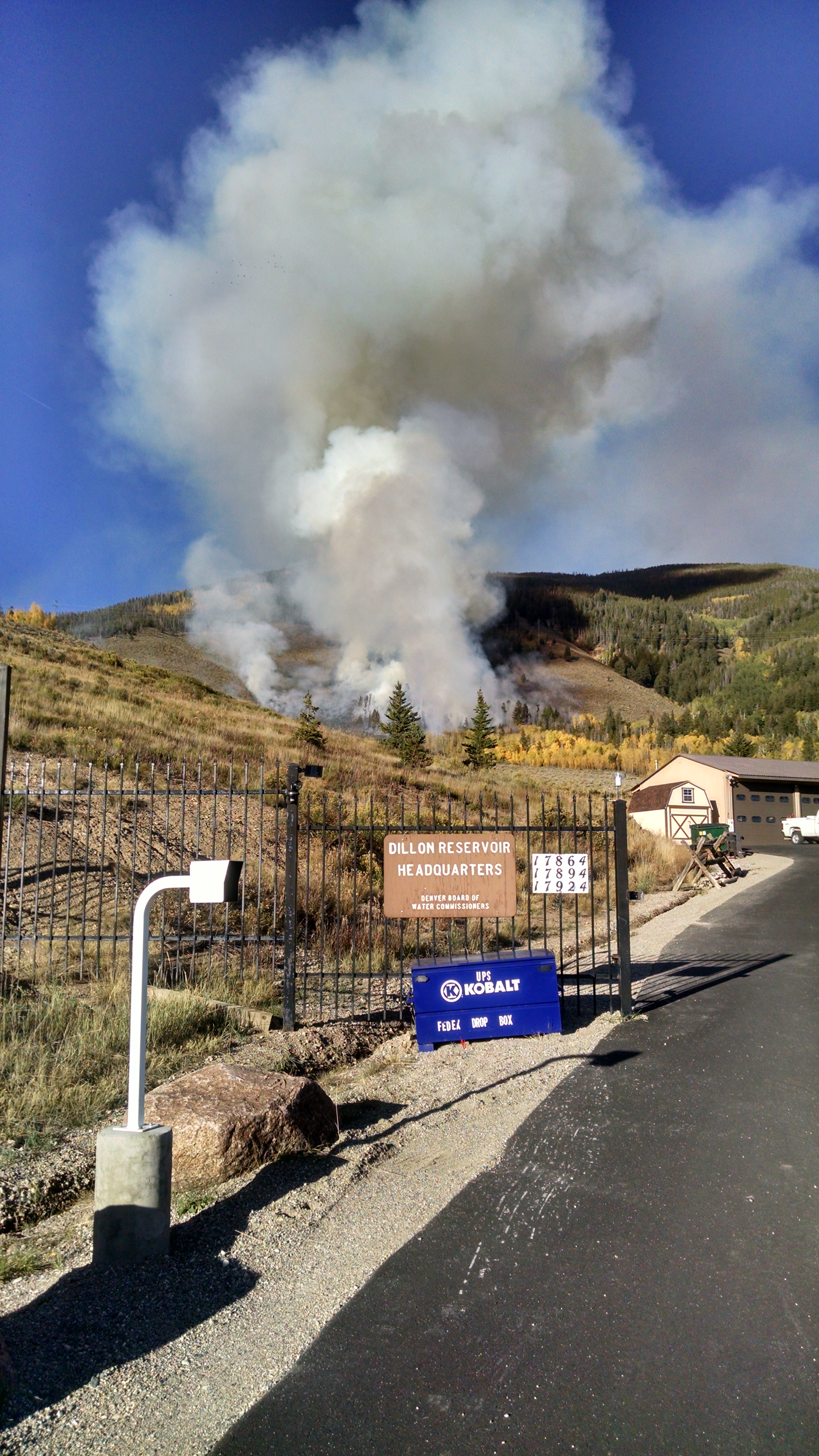The Tenderfoot 2 wildfire erupted Sept. 18, northeast of Dillon Reservoir in Summit County.