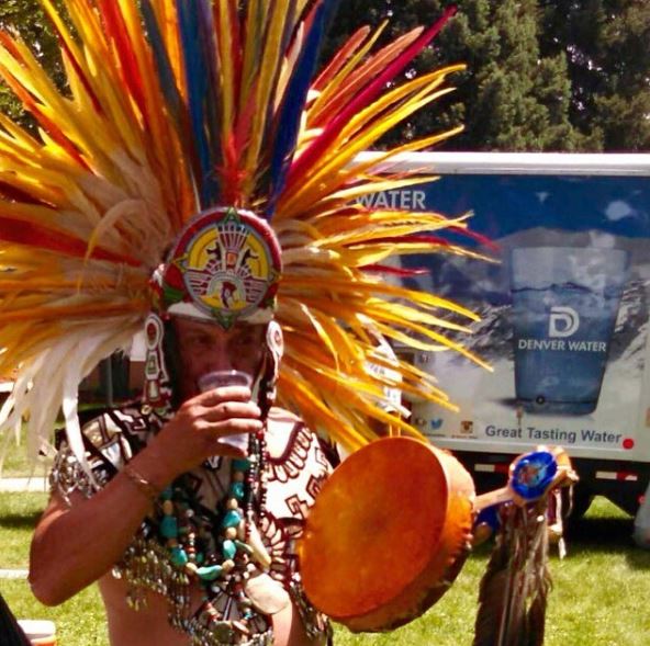 Denver Water served fresh drinking water at the Xupantla ceremony on june 17, 2018. 