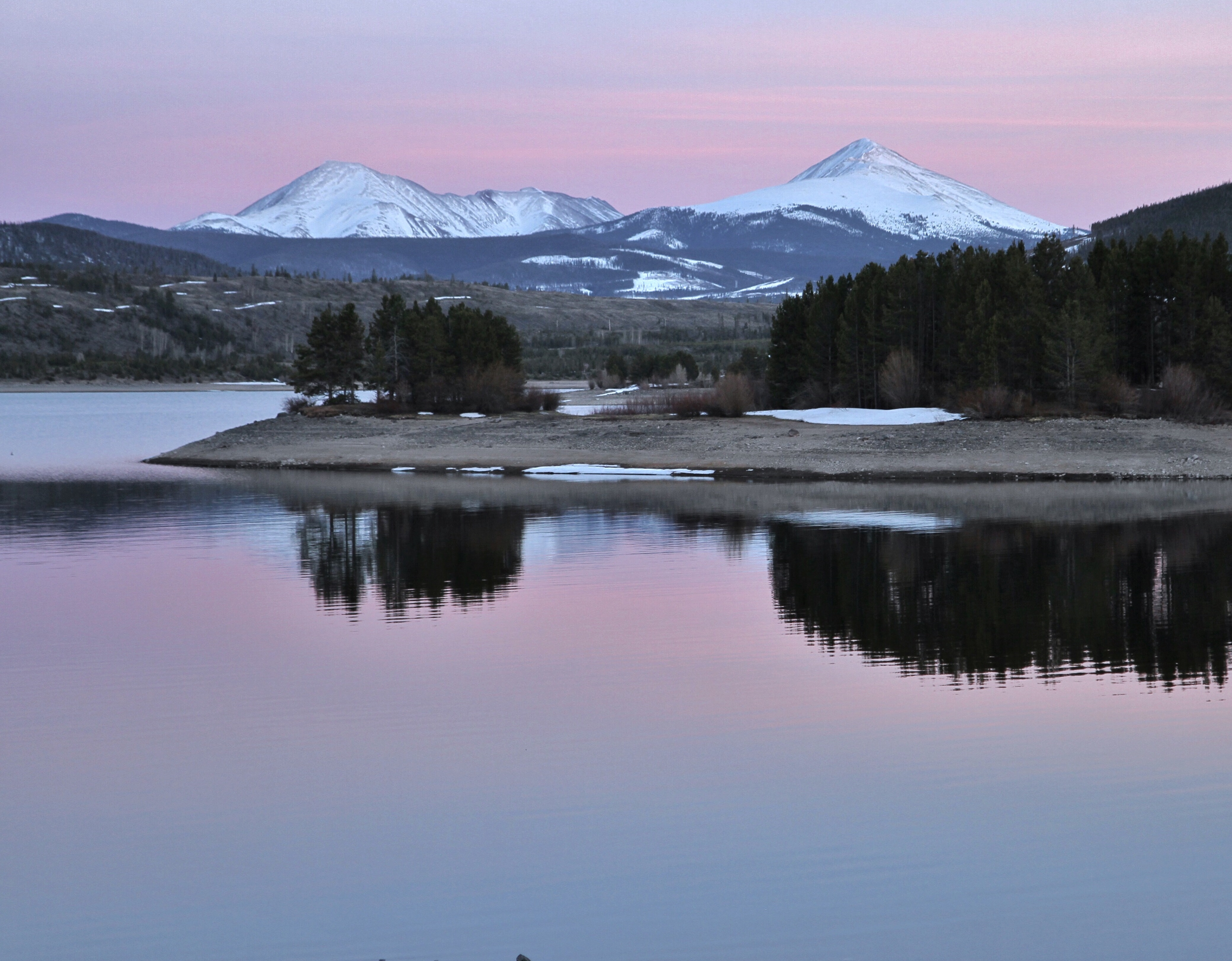 Dillon Reservoir in Summit County.