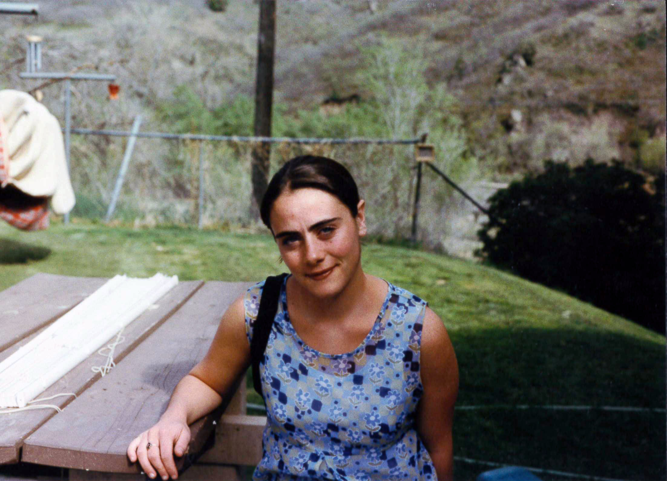 The author, pictured in summer 1996, the year of the Buffalo Creek Fire and subsequent heavy flooding. The family had to evacuate the canyon for a short time while father worked day and night with the other caretakers to remove debris in Strontia Springs Reservoir.