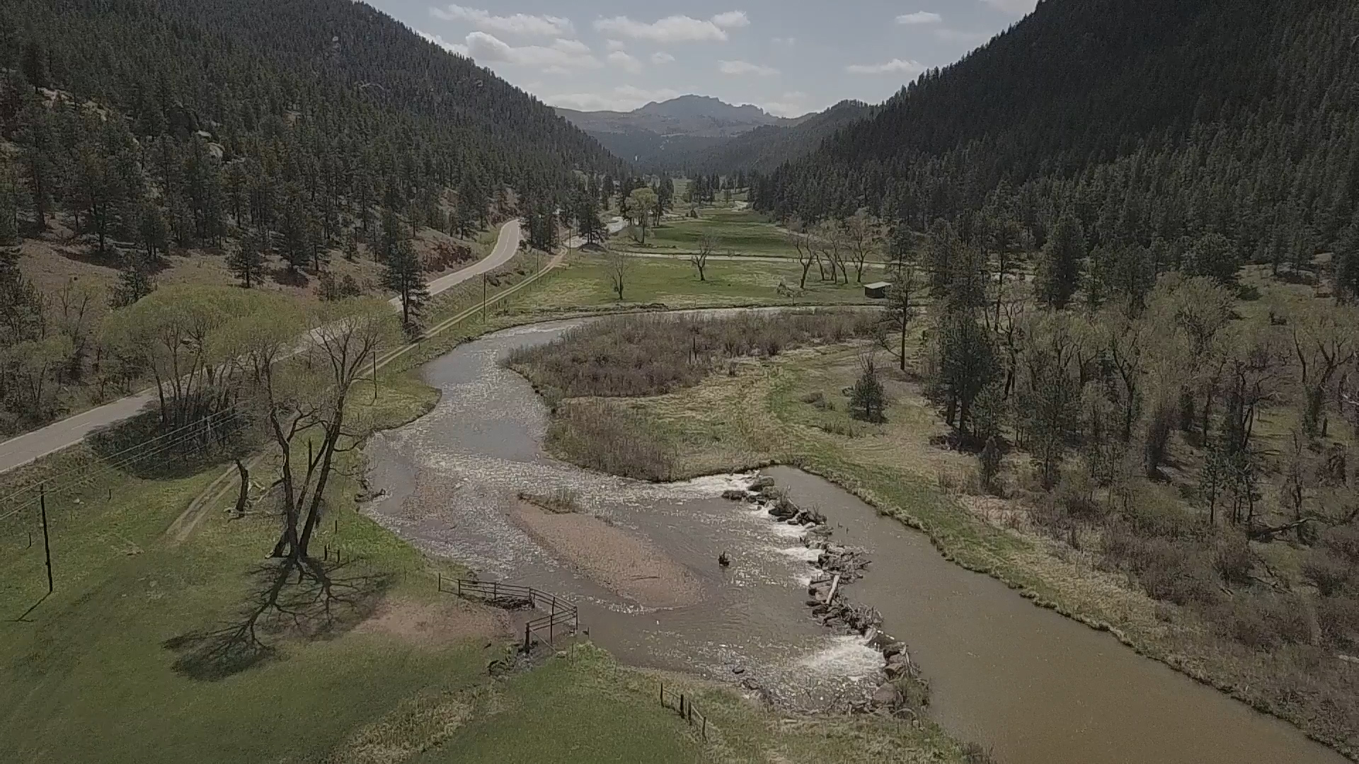 The North Fork of the South Platte River flows through beautiful landscapes near Pine on its way to the confluence southwest of Denver.
