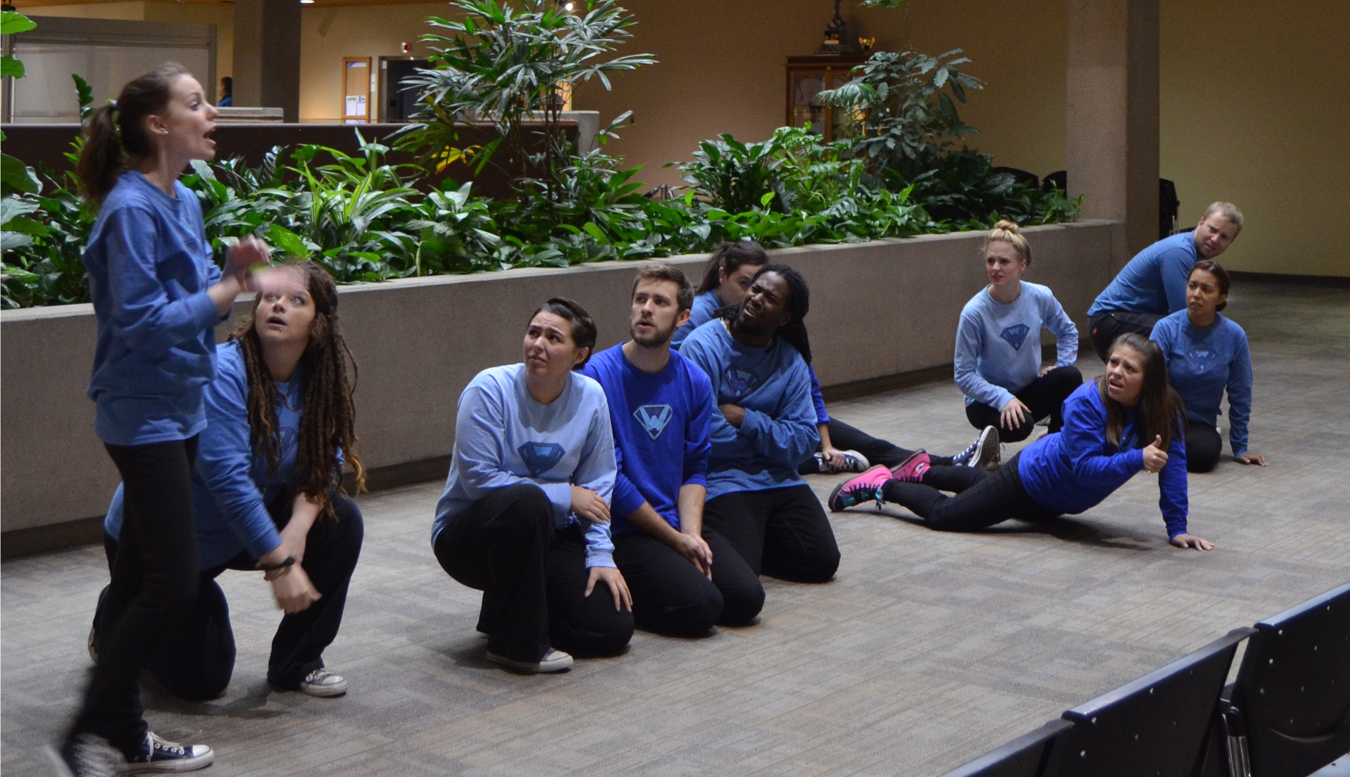 Students from MSU-Denver’s OWOW program perform their skit, “Water Wise Circa 2015,” for Denver Water employees in 2015.