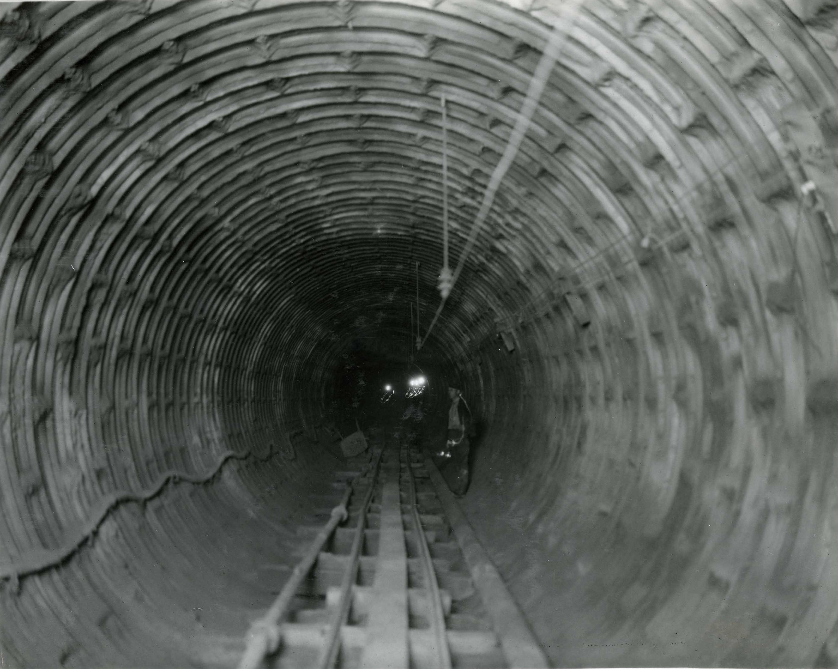 The Moffat water tunnel, partially lined with steel, can deliver up to 100,000 acre-feet of water annually.